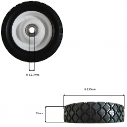 KOŁO FI 150 UNIWERSALNE 6" METAL. Z ŁOŻYSKIEM-3209