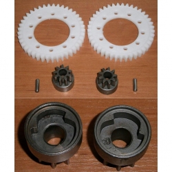 ZESTAW ZĘBATEK/2 ZĘB.METAL+2 PLAST+2 KLINY/-8098