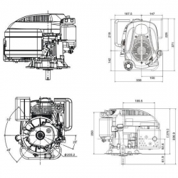 SILNIK LONCIN 5KM OHV WAŁ PIONOWY TYP B 61,9/22-9528